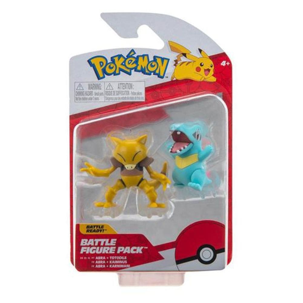 Boneco - Abra e Tototdile - Pokemon Battle - 2601 SUNNY BRINQUEDOS