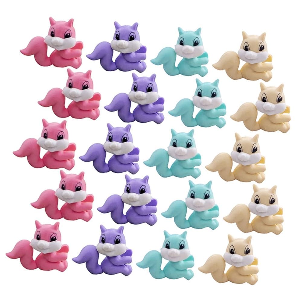 Conjunto Squirrel Eraser para crianças em sala de aula - 36 unidades