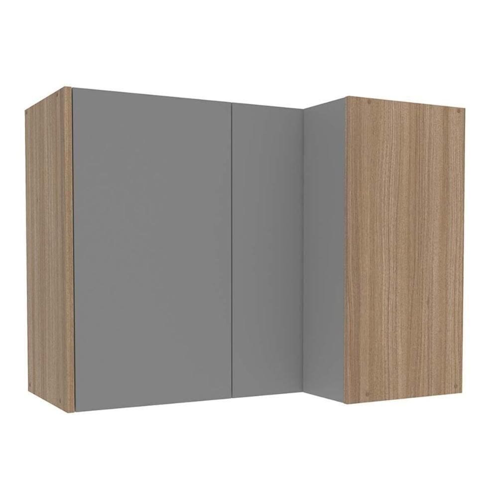 Módulo De Cozinha Politorno Campanele Armário Campanele Canto Reto Com 2 Portas 90cm Castanho Cinza-politorno