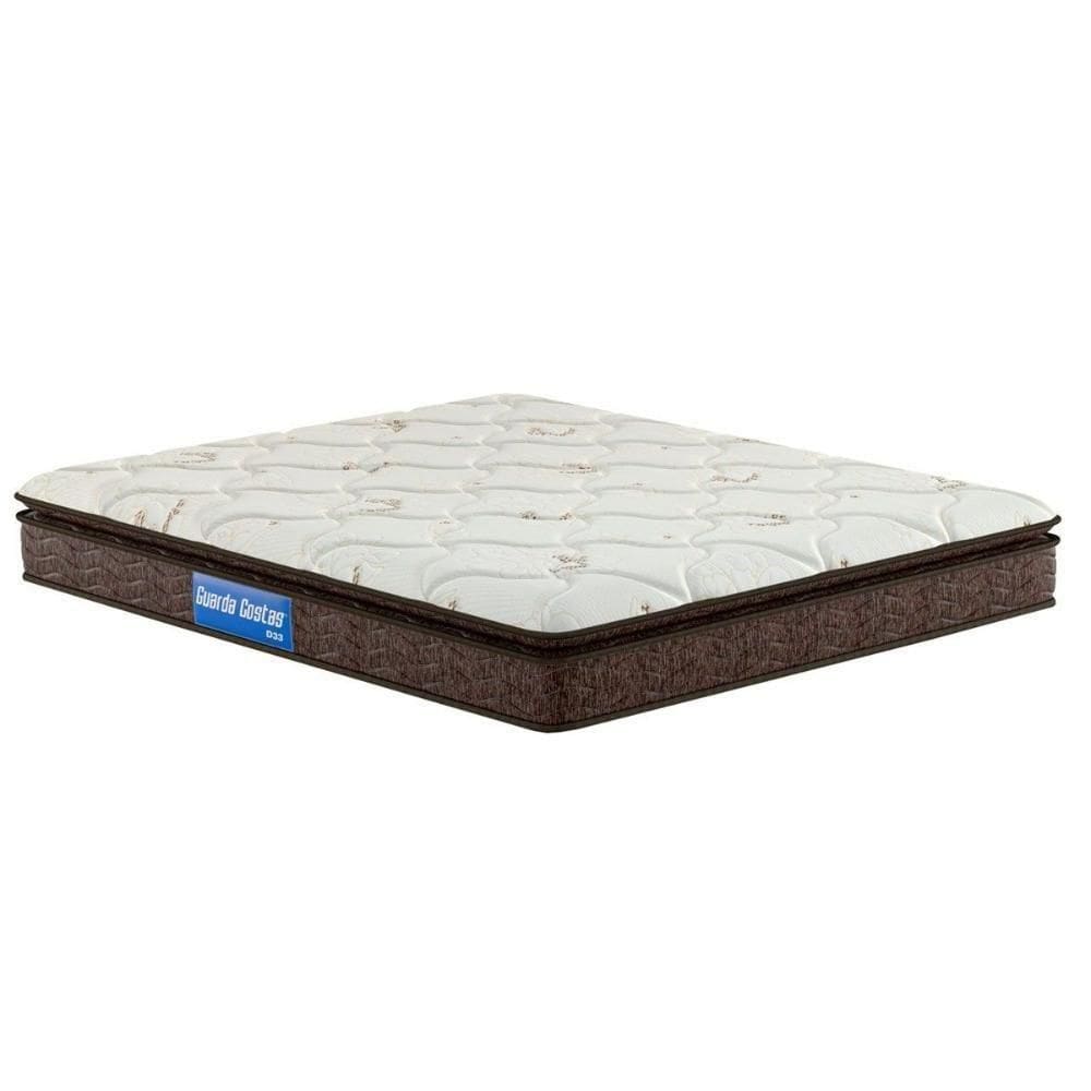 Colchão Casal Espuma D33 Guarda Costas Pillow Top Brown (138x188x24) - Probel