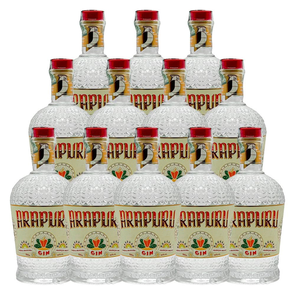 Gin Nacional Arapuru London Dry 700ml 12 Unidades