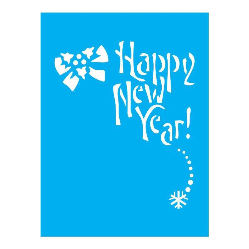Stencil Tamako Happy New Year - 15X20Cm - Ref A2255