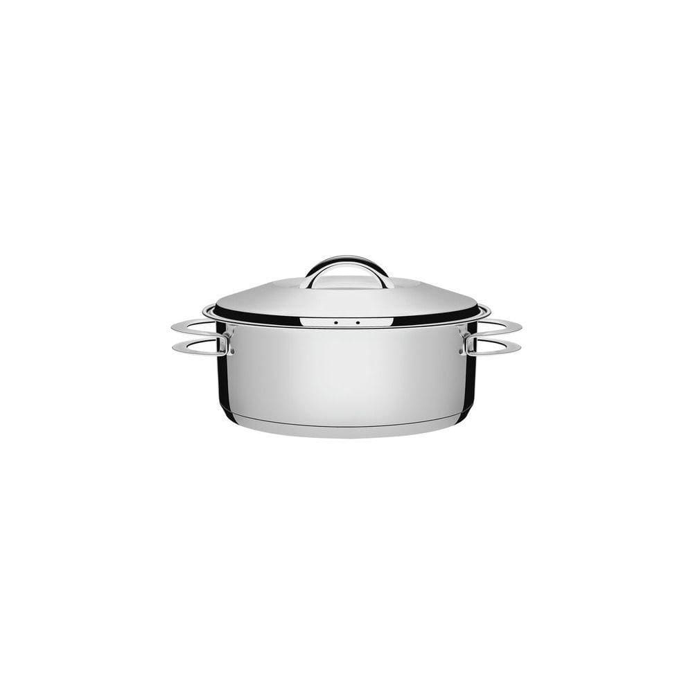 Caçarola Tramontina Rasa Solar Em Aço Inox Com Tampa 16 Cm 1,4 L
