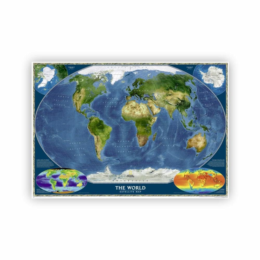 Mapa Mundi Parede Painel Lona 03