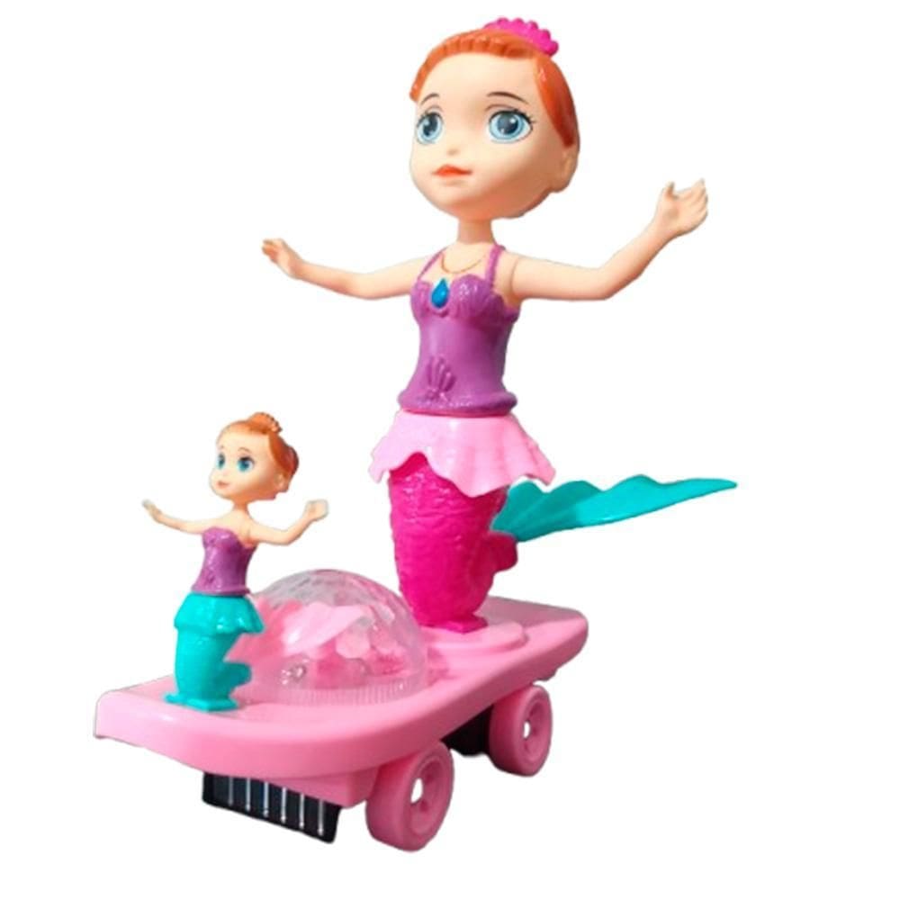Boneca Sereia Efeitos Sonoros Luz E Movimento Lovely
