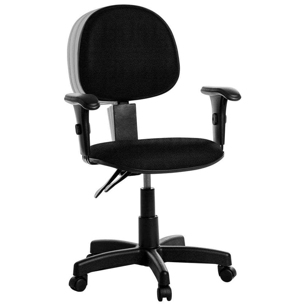 Cadeira Ergonômica Executiva Com Braço Rcp: Preto