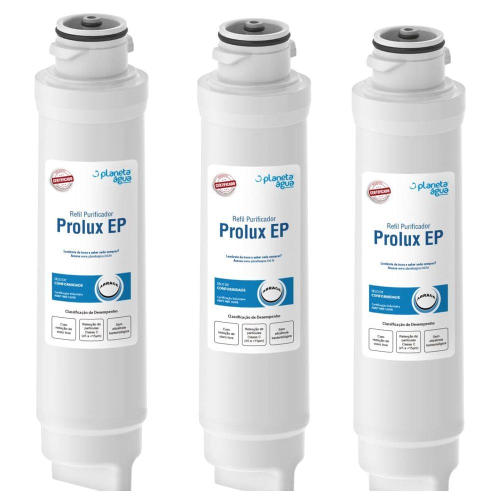 Refil Filtro Do Purificador Electrolux Pe10B E Pe10X Kit 3Un