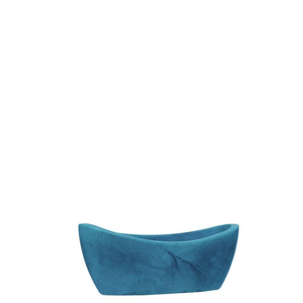 Vaso Jardineira Copacabana Brilho 43x17cm Antique Azul
