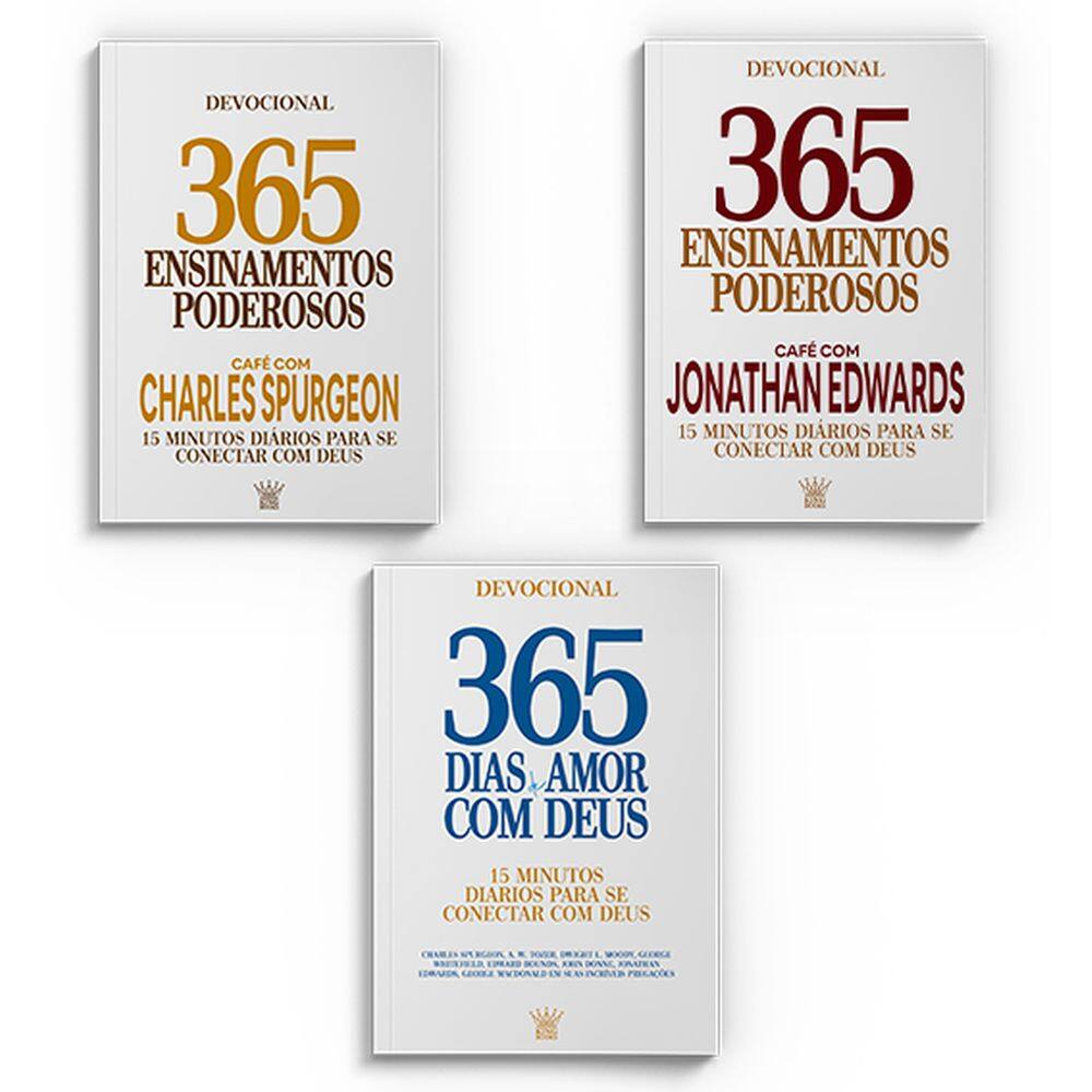 Combo 365 dias de Fé - Kit com 3 Livros