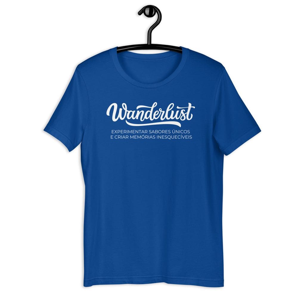 Camiseta Feminina Wanderlust Viajar