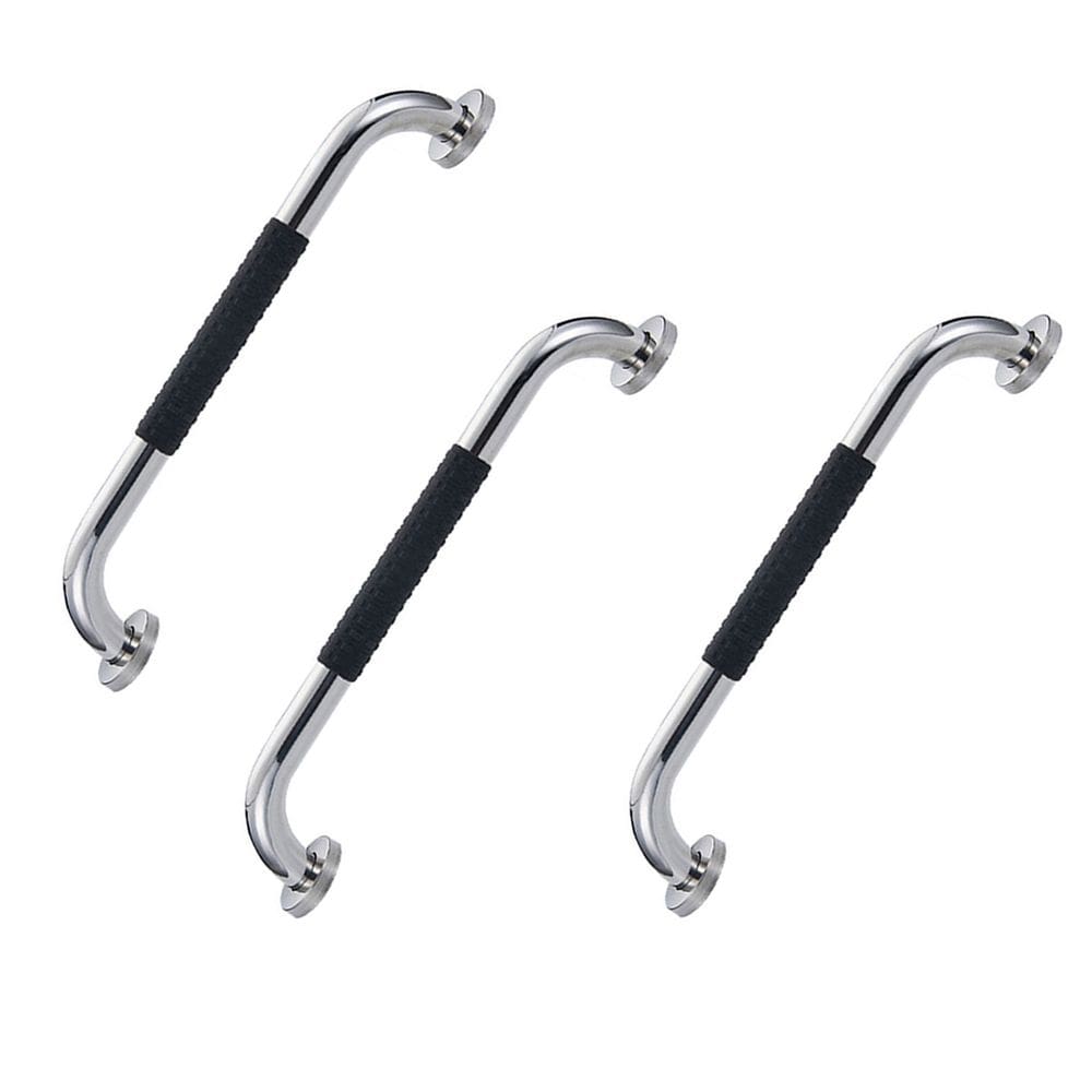 Barra de Apoio 40cm Inox Suporte Antiderrapante Kit 3 unidades Idoso Cadeirante Gestante Criança Casa Banheiro Box Proteçao Acessibilidade
