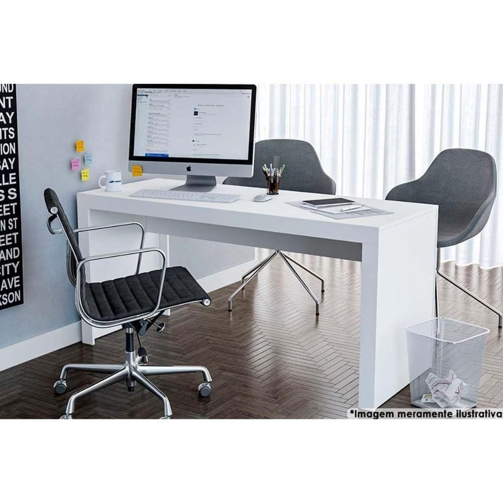 Mesa Computador Office Branco Politorno