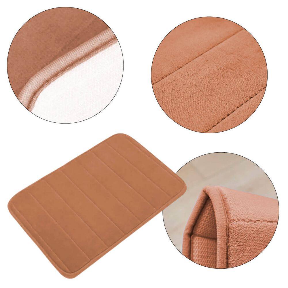 Tapete para Banheiro Antiderrapante Absorvente Soft Macio (Marrom)