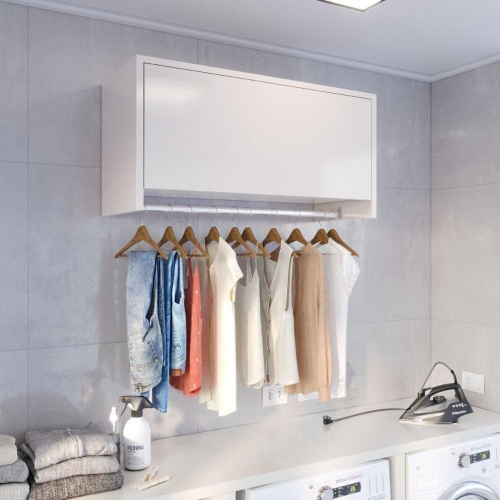 Estante Suspensa Omega Off-White Moderna