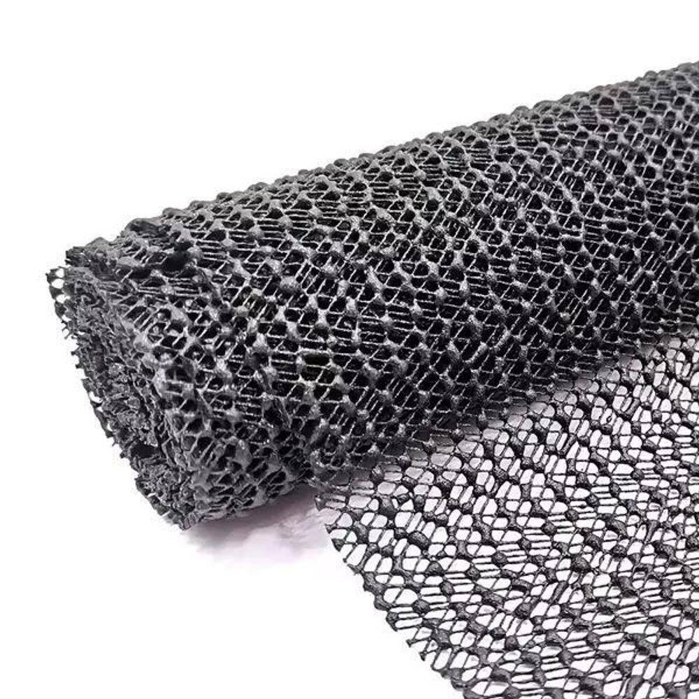 Borracha Antiderrapante Artesanato 30Cm Com 1.5 Metro Preto