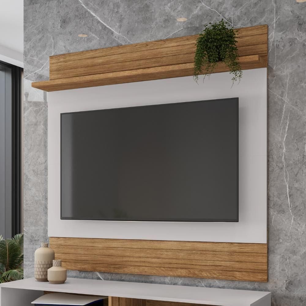Painel Tv 55 Polegadas Góis Cinamomo Off-white
