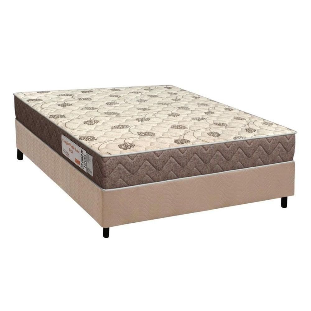 Conjunto Box Casal: Colchão Espuma Ortho | Extra