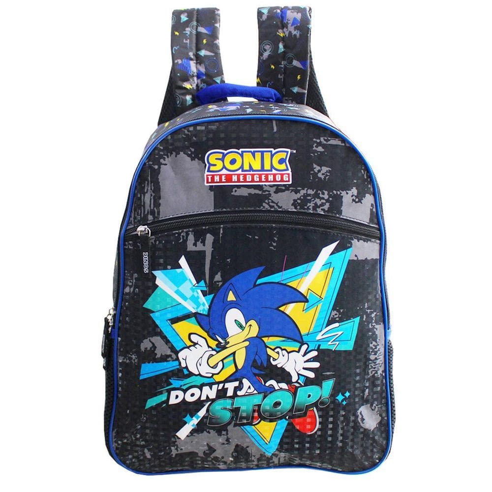 Mochila Infantil Menino Pacific Sonic Preta - 989J04