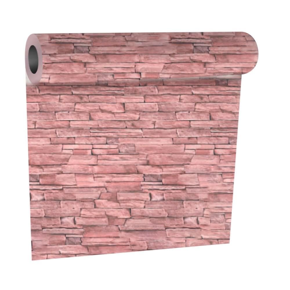 Papel de Parede Adesivo Tijolo Decorativo 1 Rolo 45cm x 5m - Rio Home
