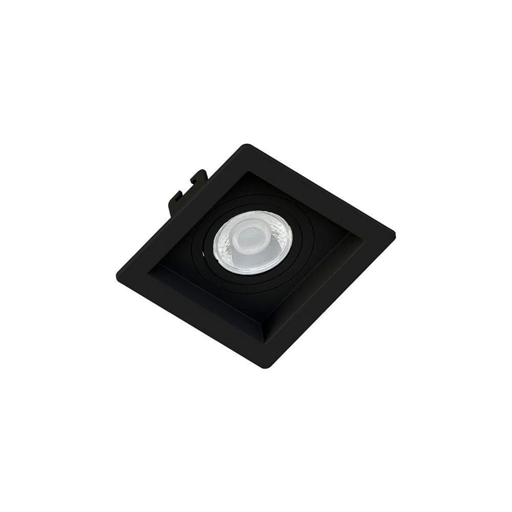 Spot De Embutir Recuado Save Energy Mr16 Gu10 Bivolt Preto