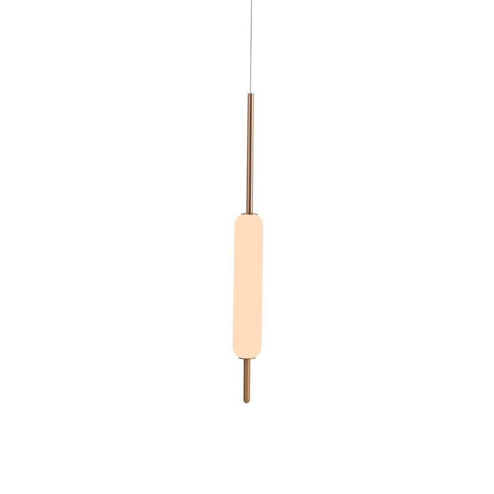 Lustre Pendente Nordecor Zefi Uno 2301 Dourado Led Bivolt