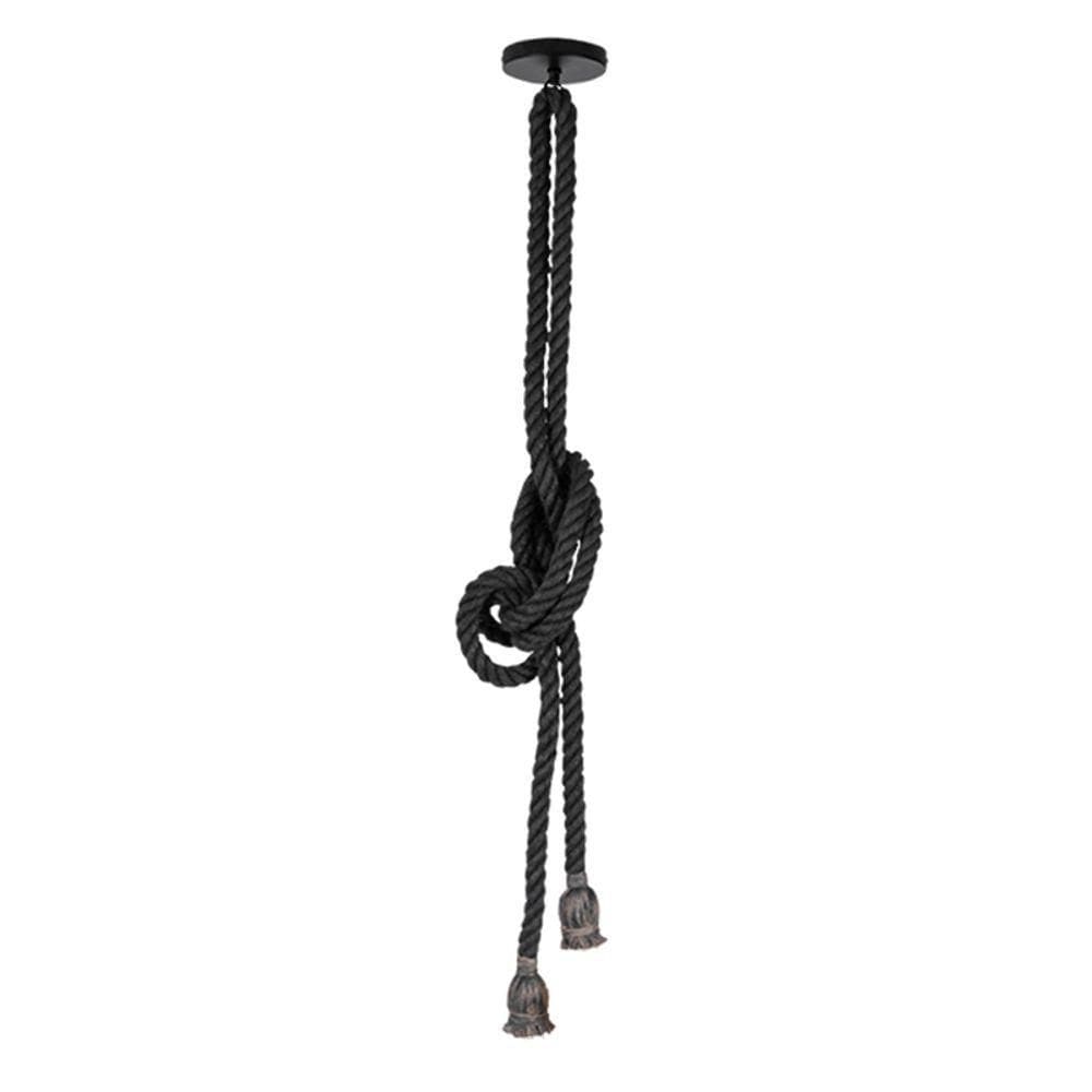 Lustre Pendente Corda Para 2 Lâmpadas Produto E27 Bivolt