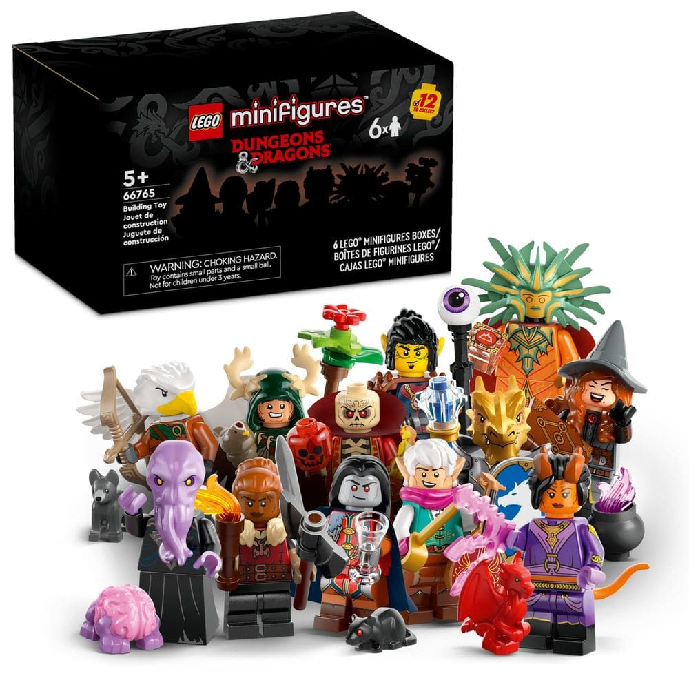 Minifiguras LEGO de brinquedo Dungeons & Dragons, pacote com 6, 66765