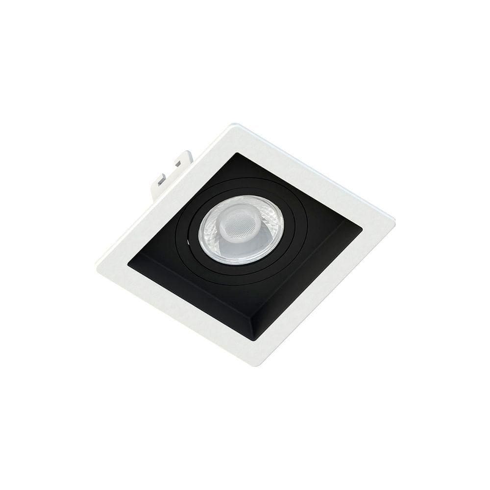 Spot De Embutir Recuado Save Energy Par 20 E27 Bivolt Branco-preto