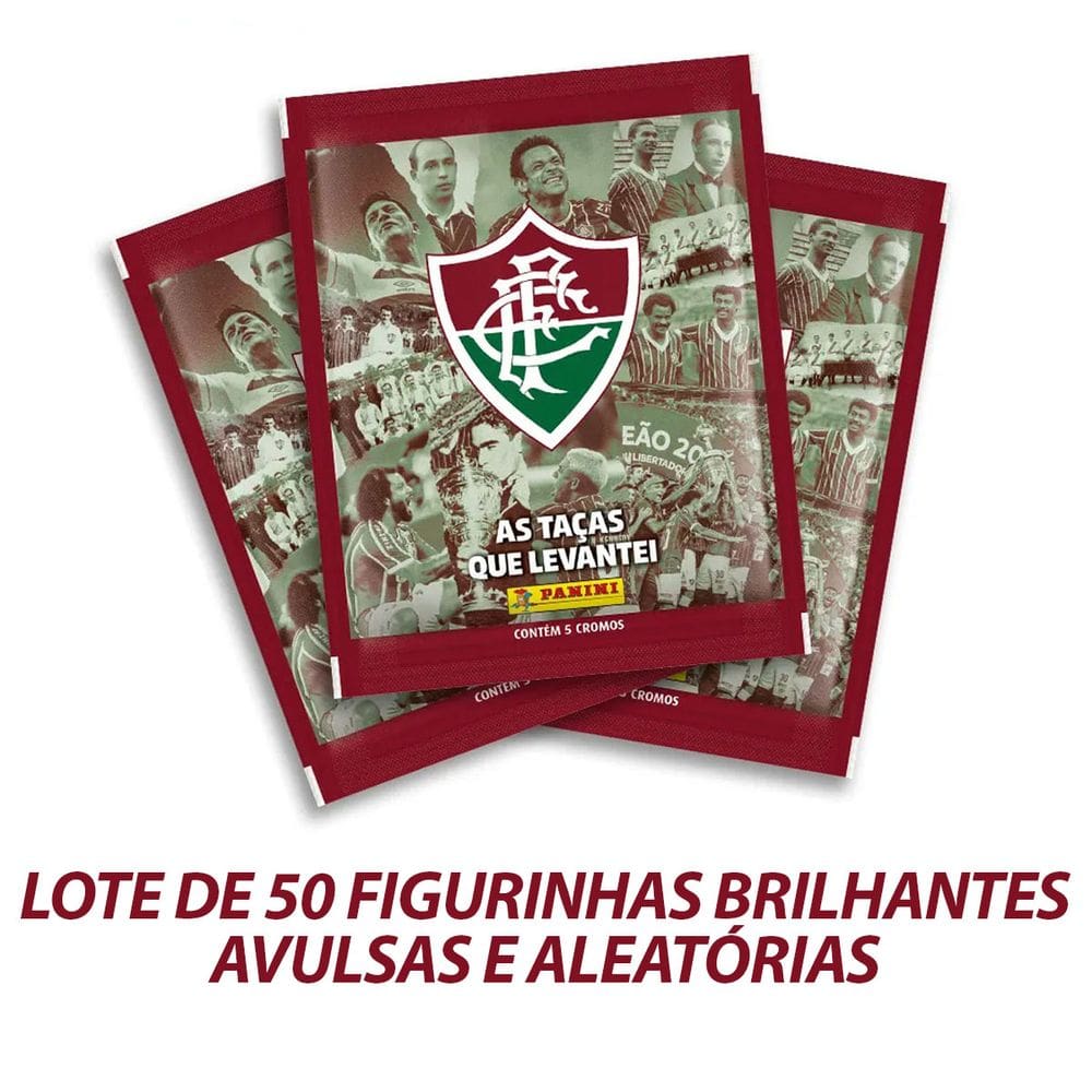 Lote De 50 Figurinha Brilhantes Fluminense As Taças Que Levantei - AVULSAS E ALEATÓRIAS