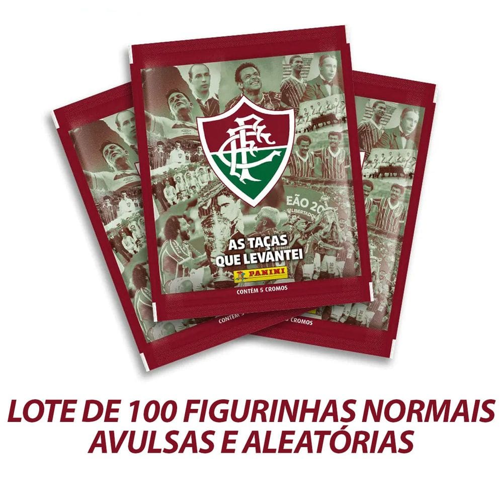 Lote De 100 Figurinhas Normais Fluminense As Taças Que Levantei - AVULSAS E ALEATÓRIAS