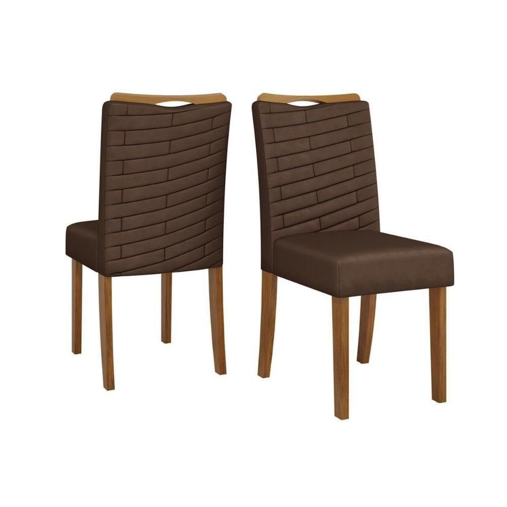 Cadeira De Cozinha Julia Freijó Suede Moca Marrom