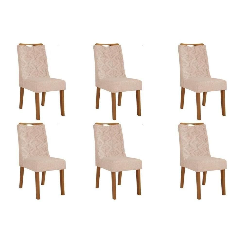 Kit 6 Cadeiras De Cozinha Stela 6 Un Ipe Suede Kraft