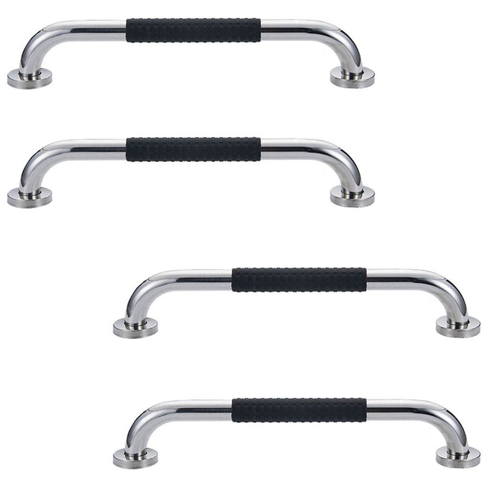 Barra de Apoio Inox 30cm Suporte Antiderrapante Idoso Kit 4 uni Criança Gestante Cadeirante Segurança Acessibilidade