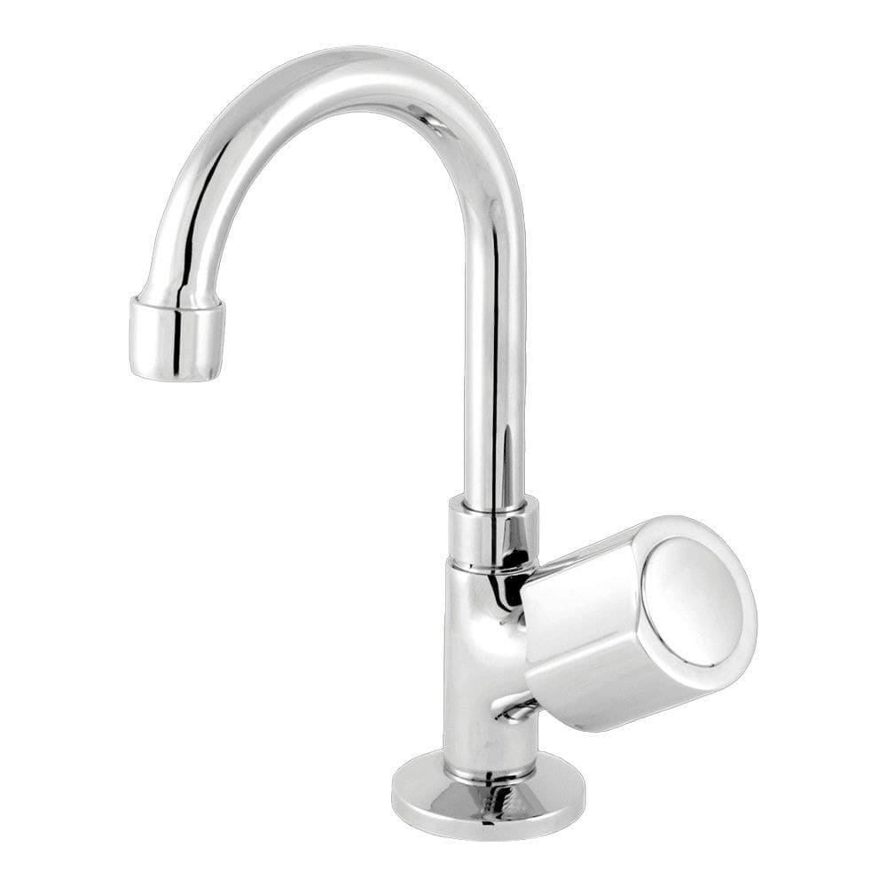 Torneira Lavatório de Mesa Metrox Lite 2190 C40 | Cromado Com Bica Baixa 1/4 de Volta