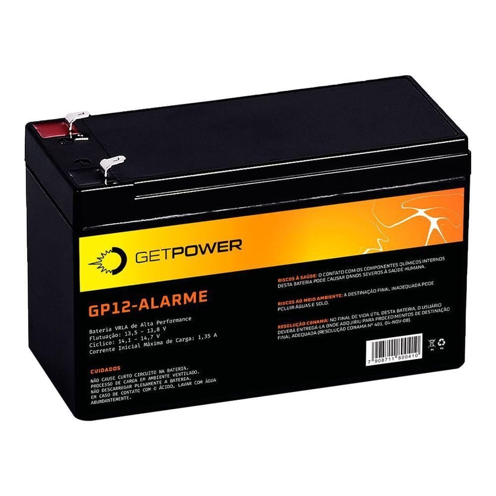 Bateria P- Alarme Getpower 12v 4.5ah - Gp12-alarme