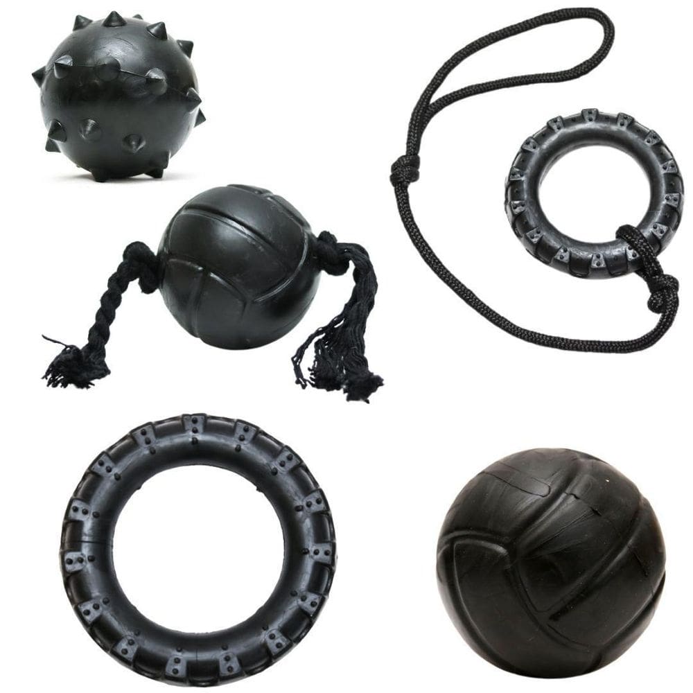 Kit 5 Brinquedos Black Maciços - Cães Médio E Grande Porte