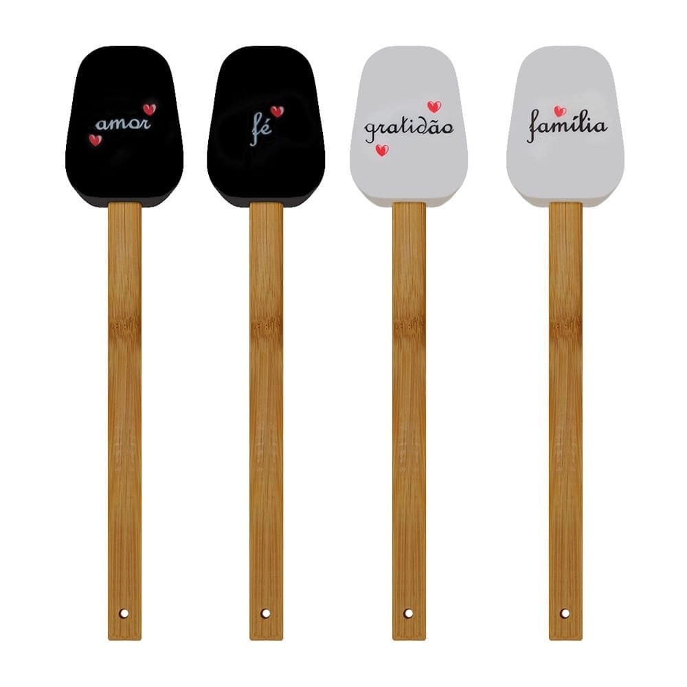 Espátula de Silicone com Cabo em Bambu Casambiente 32cm