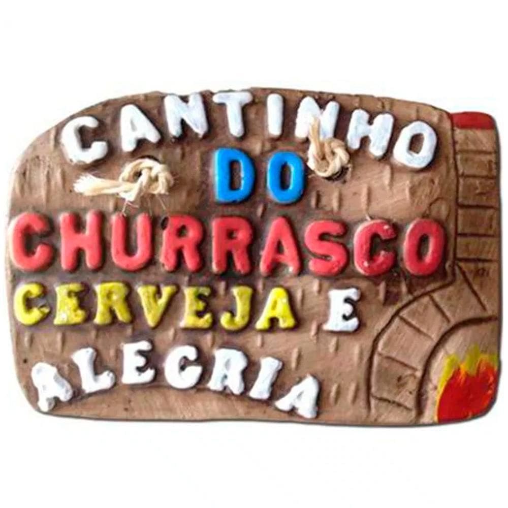 Placa De Churrasco Decorativa Cerveja E Alegria