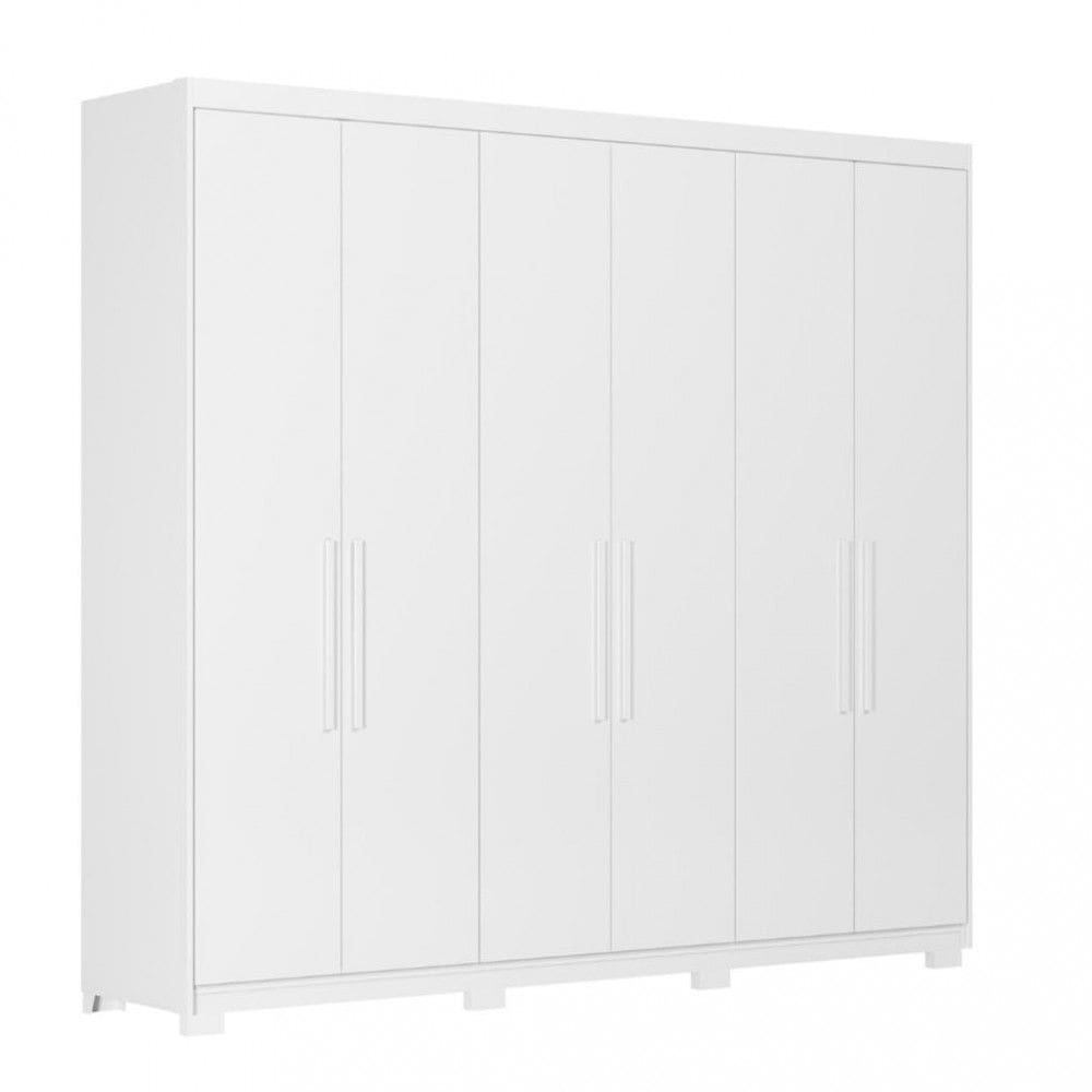 Guarda Roupa Casal com Pés 6 Portas 100 MDF Venice Demobile