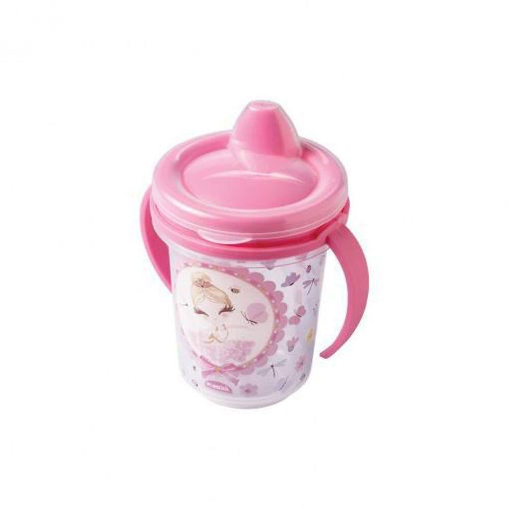 Caneca Plástica Antivazamento 330ml Trio Bailarina - 137739