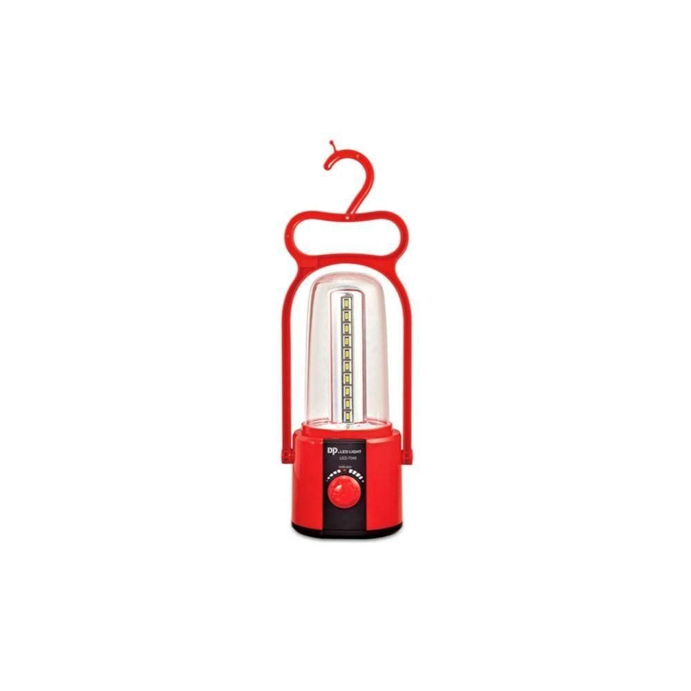 Lampião Com 40 Leds Recarregável 2800mah 8w Portátil Bivolt Cor:vermelho