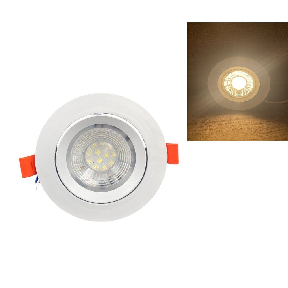 Spot LED dicróica embutir redondo 12w bivolt