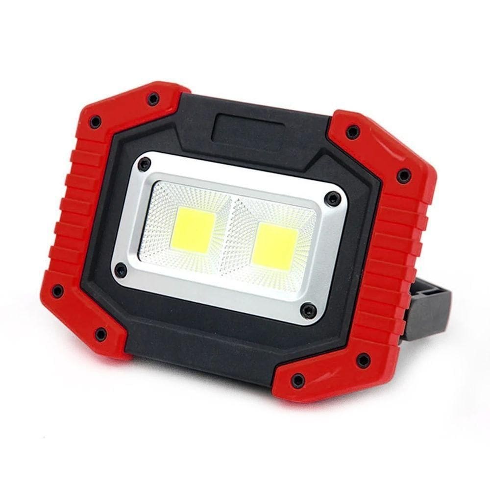 Laterna Multifuncional Com Bateria 18650 8800mah Vermelho