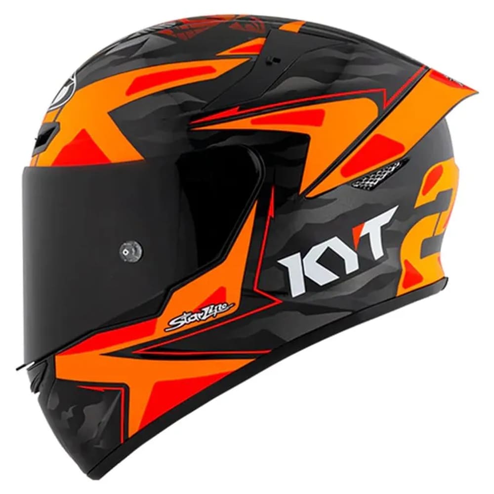 Capacete Kyt Tt Course Antonelli Preto e Laranja