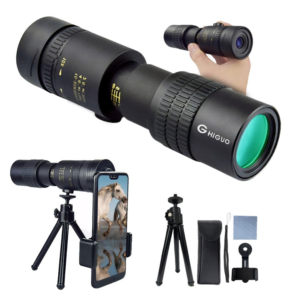 Telescópio monocular Ghiguo 30x40 HD com ampliação com tripé