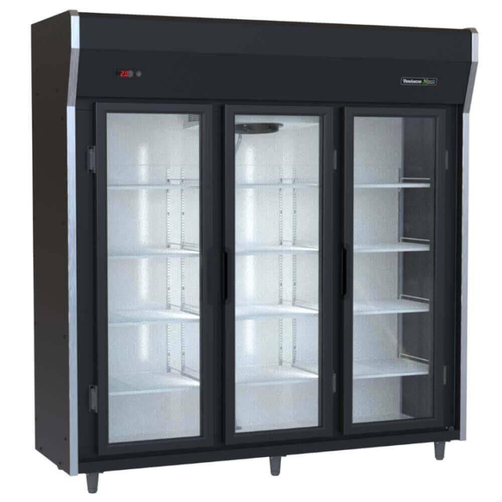 Refrigerador Vertical Venâncio De 3 Portas Preto 220V VREV30 38656