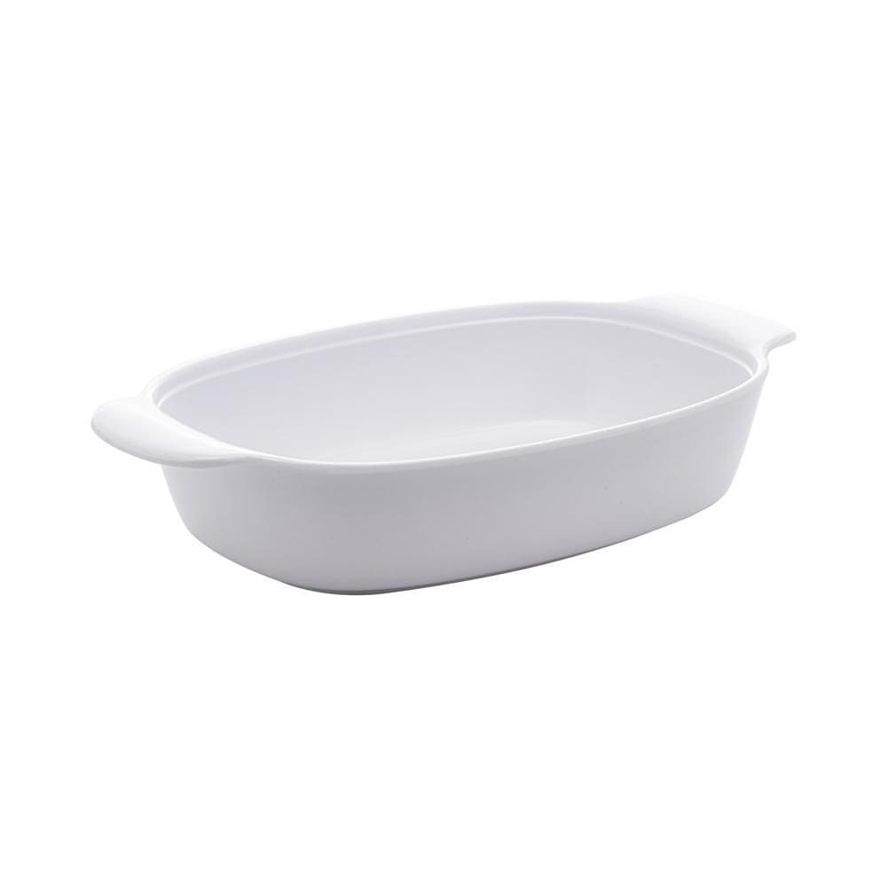 Travessa Oval de Melamina Milão Branca 32cm - Lyor