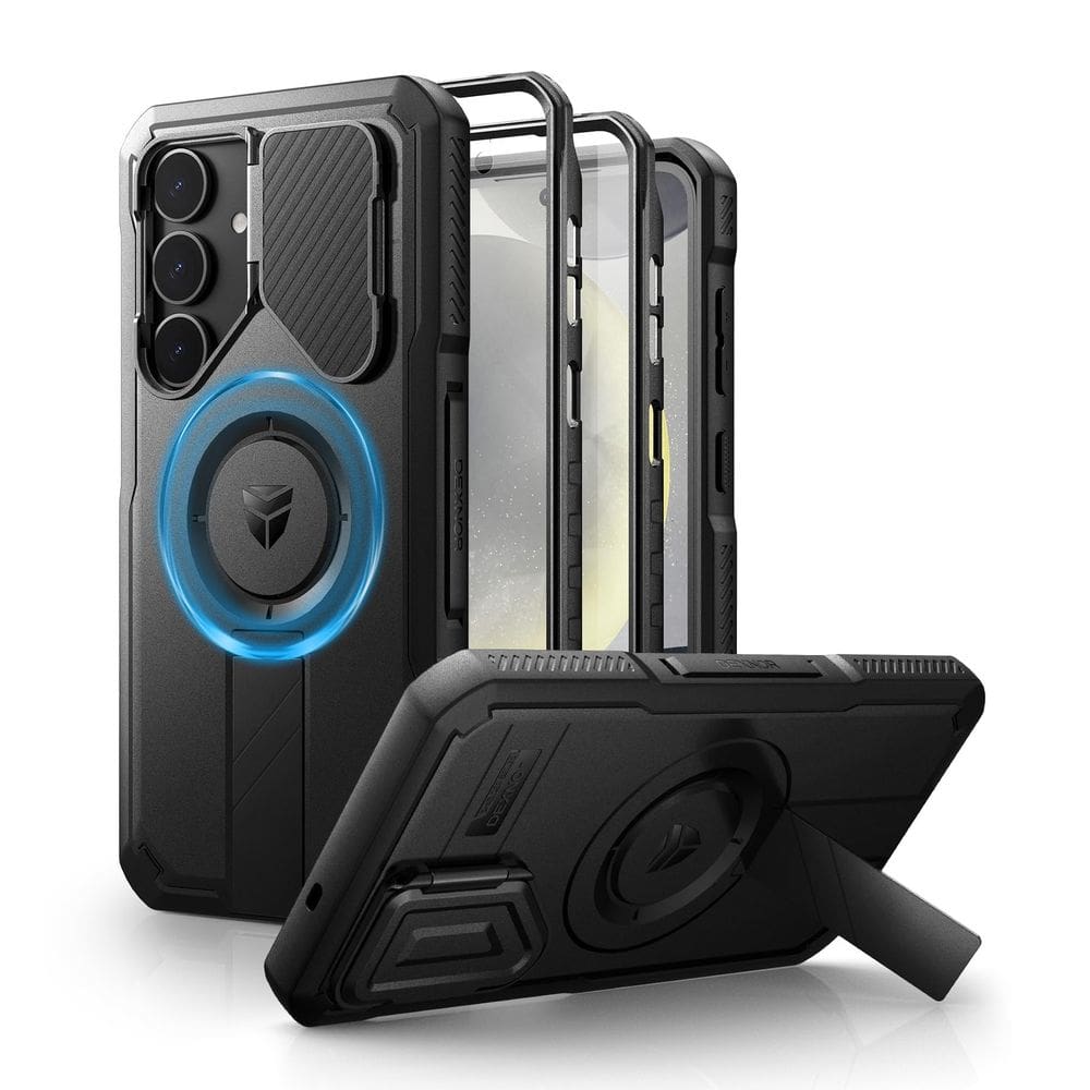 Capa Dexnor para Samsung Galaxy S25 Plus com capa de câmera preta