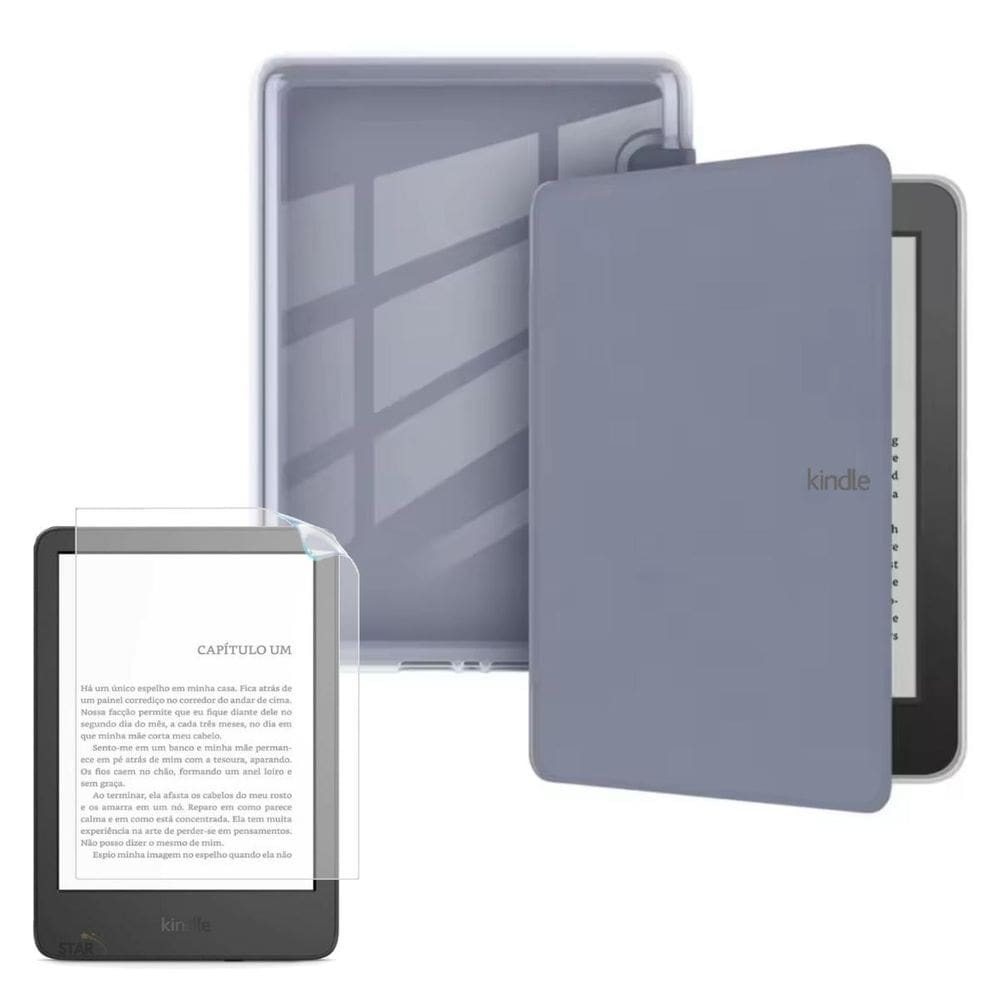 Case Auto Sleep Acrílico Para Kindle 12 6.0 2024 + Película