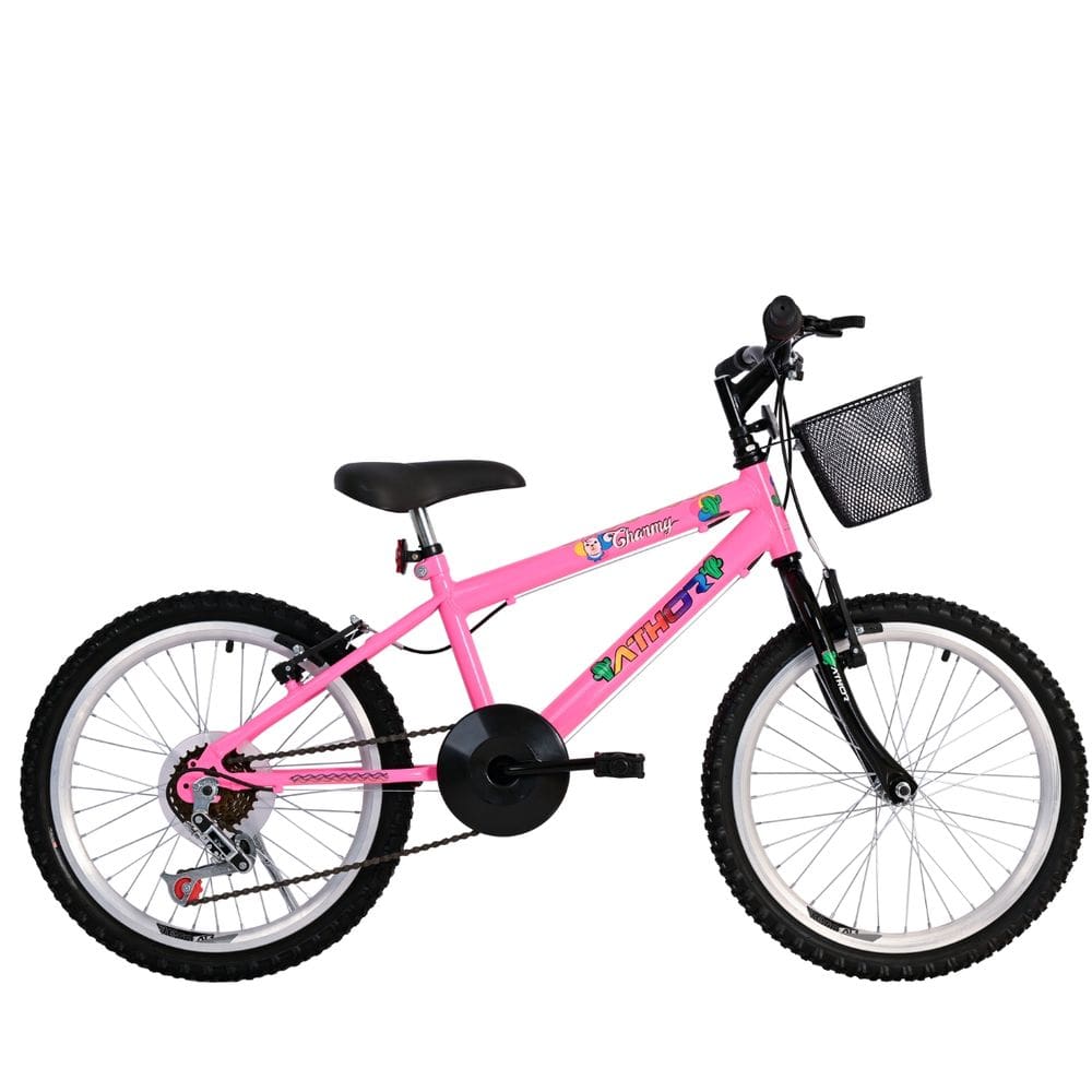 Bicicleta Feminina Aro 20 Charmy C/ Marcha 1X6V Cestão
